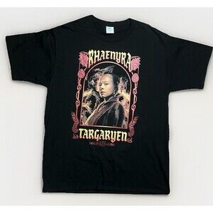 House of the Dragon Rhaenyra Targaryen Graphic Tee Black XL HBO